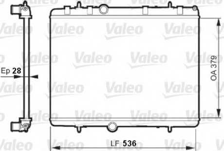 Радіатор системи охолодження Valeo 735608 (фото 1)