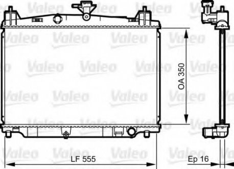Радиатор системы охлаждения Valeo 735416 (фото 1)