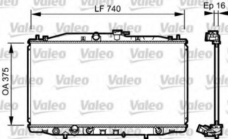 Радиатор системы охлаждения Valeo 735050 (фото 1)