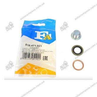 Масляные пробки, M16x15 L=12 FA1 (Fischer Automotive One) 518.471.021