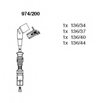 Комплект проводов зажигания BREMI 974/200 (фото 1)