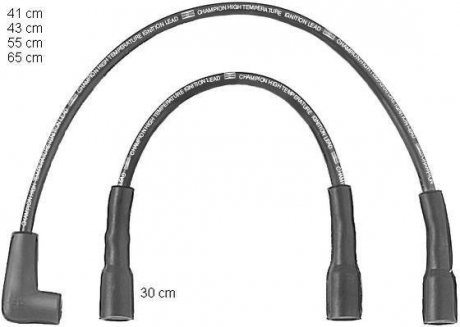 Комплект кабелів запалювання OPEL CORSA Champion CLS211 (фото 1)