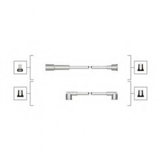 Комплект проводов зажигания Magneti Marelli 941319170106 (фото 1)