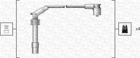 Комплект проводов зажигания Magneti Marelli 941318111159 (фото 1)