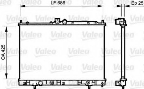 Радиатор системы охлаждения Valeo 735202 (фото 1)