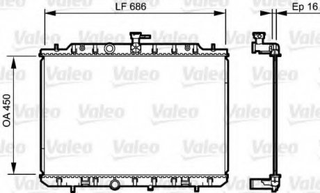 Радиатор системы охлаждения Valeo 735205 (фото 1)