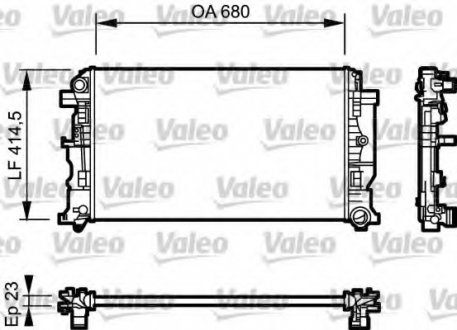 Радіатор системы охлаждения Valeo 734926 (фото 1)
