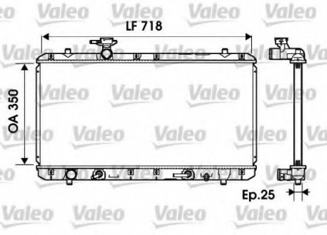 Радіатор системы охлаждения Valeo 734165 (фото 1)
