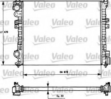 Радіатор системы охлаждения Valeo 731166 (фото 1)