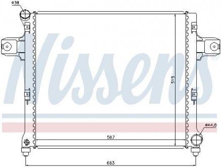 Радиатор системы охлаждения NISSENS 61022 (фото 1)