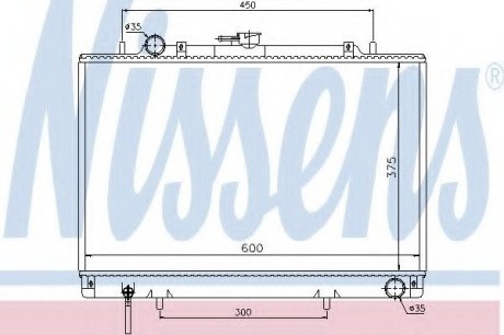 Радиатор системы охлаждения NISSENS 62809