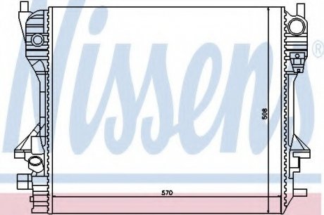 Радиатор системы охлаждения NISSENS 66706 (фото 1)