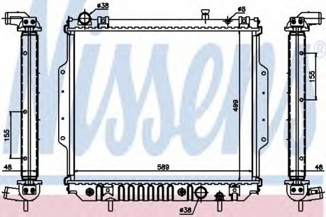 Радиатор системы охлаждения NISSENS 61020A (фото 1)