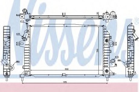 Радиатор системы охлаждения NISSENS 63115A (фото 1)