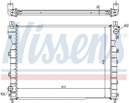 Радиатор системы охлаждения NISSENS 64310A (фото 1)