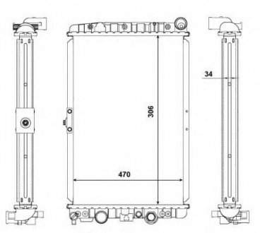 Радіатор охолоджування NRF 56123 (фото 1)