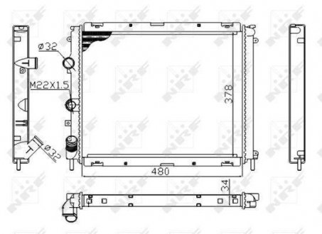 Радиатор системы охлаждения NRF 53209A (фото 1)