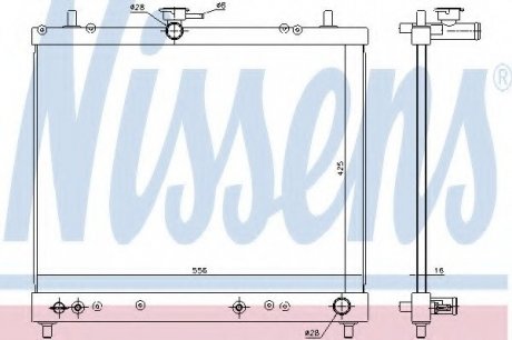 Радиатор системы охлаждения NISSENS 617402 (фото 1)