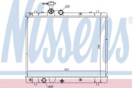 Радіатор SZ SWIFT(10-)1.2 i 16V(+)[OE 1770069L00] NISSENS 641758 (фото 1)