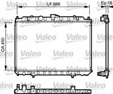 Радиатор системы охлаждения Valeo 735063 (фото 1)