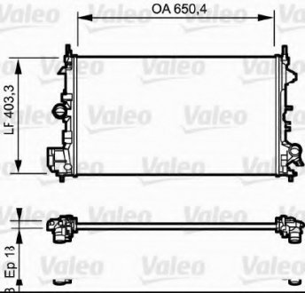 Радиатор системы охлаждения Valeo 734981 (фото 1)