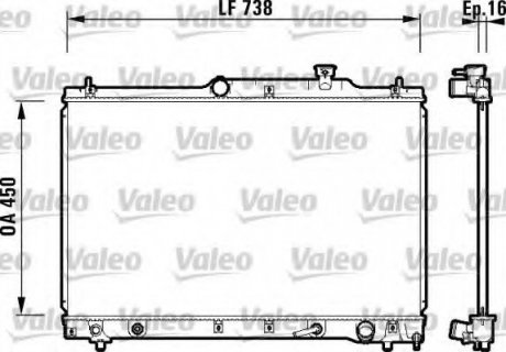 Радиатор системы охлаждения Valeo 734201 (фото 1)