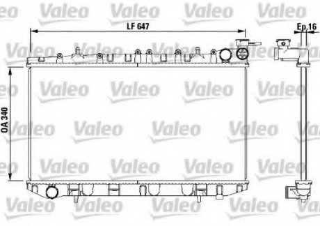 Радиатор системы охлаждения PHC Valeo 731659 (фото 1)