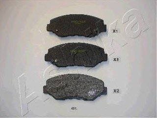 Колодки гальмівні передні дискові HONDA CR-V (вир-во) ASHIKA 50-04-401 (фото 1)