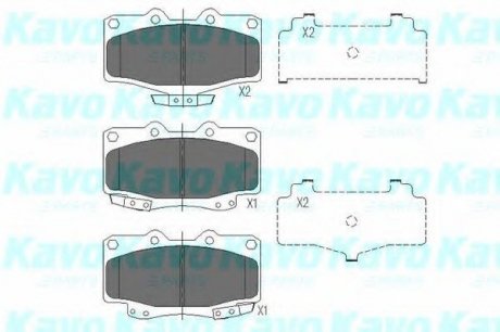 Тормозные колодки дисковые KAVO KBP-9054 (фото 1)