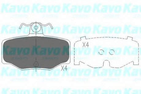 Комплект гальмівних колодок KAVO KBP-6511 (фото 1)