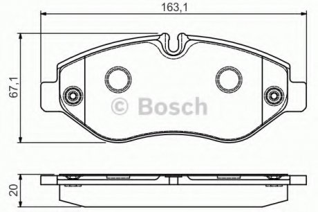 Тормозные колодки дисковые Bosch 0986495113 (фото 1)