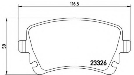 Тормозные колодки дисковые BREMBO P85064 (фото 1)