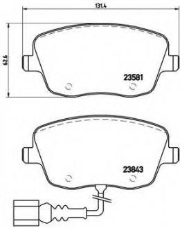 Тормозные колодки дисковые BREMBO P85077 (фото 1)