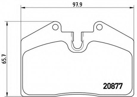 Тормозные колодки дисковые BREMBO P85094 (фото 1)