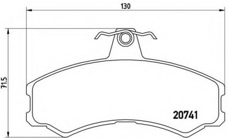 Гальмівні колодки дискові BREMBO PA6024 (фото 1)