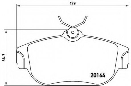 Тормозные колодки дисковые BREMBO P86007 (фото 1)