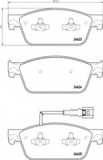 Тормозные колодки дисковые BREMBO P85141 (фото 1)