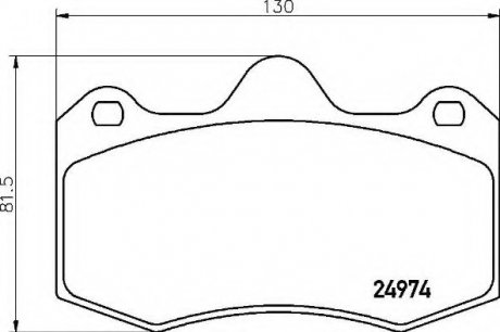 Тормозные колодки дисковые BREMBO P85134 (фото 1)