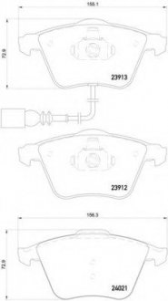 Тормозные колодки дисковые BREMBO P85129 (фото 1)