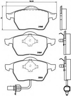 Тормозные колодки дисковые BREMBO P85060 (фото 1)