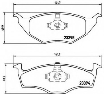 Тормозные колодки дисковые BREMBO P85055 (фото 1)