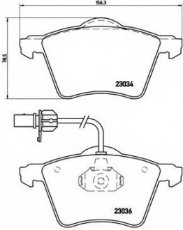 Гальмівні колодки дискові BREMBO P85052 (фото 1)