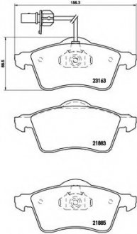 Тормозные колодки дисковые BREMBO P85049 (фото 1)