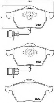 Тормозные колодки дисковые BREMBO P85040 (фото 1)