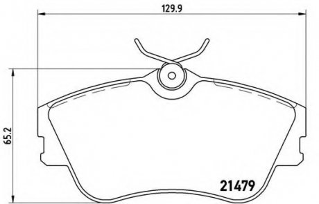 Гальмівні колодки дискові BREMBO P85029 (фото 1)