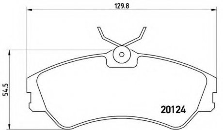 Гальмівні колодки дискові BREMBO P85028 (фото 1)