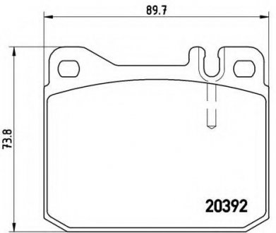 Гальмівні колодки дискові BREMBO P85007 (фото 1)