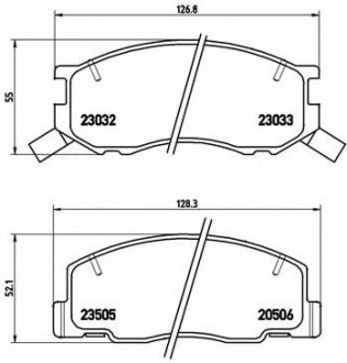 Гальмівні колодки дискові BREMBO P83093 (фото 1)