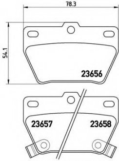 Гальмівні колодки дискові BREMBO P83057 (фото 1)