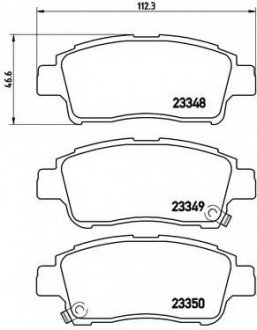 Гальмівні колодки дискові BREMBO P83050 (фото 1)